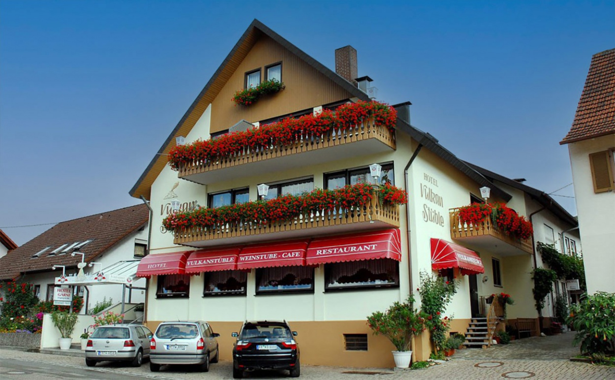 Fahrradfahrer Hotel Vulkanstüble in Vogtsburg / Achkarren